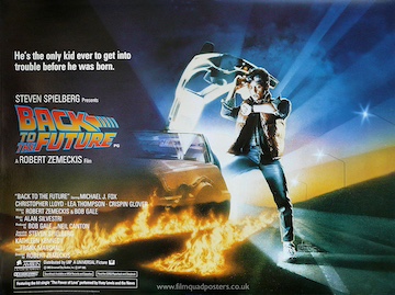 Back To The Future - original linen backed movie quad poster