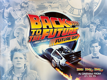 Back to The Future - original 25th anniversary movie quad poster