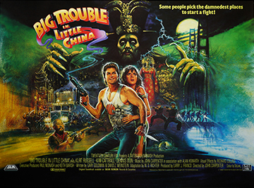 Big Trouble In Little China - original movie quad poster