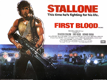 First Blood - original movie quad poster
