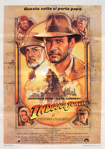 Indiana Jones and the Last Crusade - original Italian movie poster