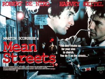Mean Streets - original 2005 re-release movie quad poster