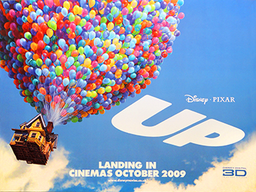 Pixar's UP - original movie quad poster