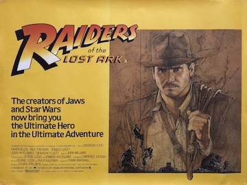 Raiders of the Lost Ark - original 1981 movie quad poster