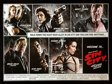 Sin City - original movie quad poster