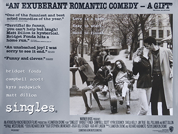 Singles - original movie quad poster