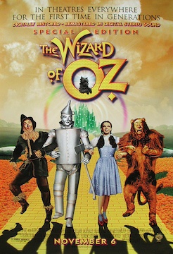 Wizard Of Oz - original movie rerelease one-sheet poster