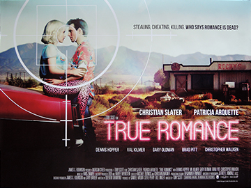 True Romance 2021 Park Circus rerelease - original movie quad poster