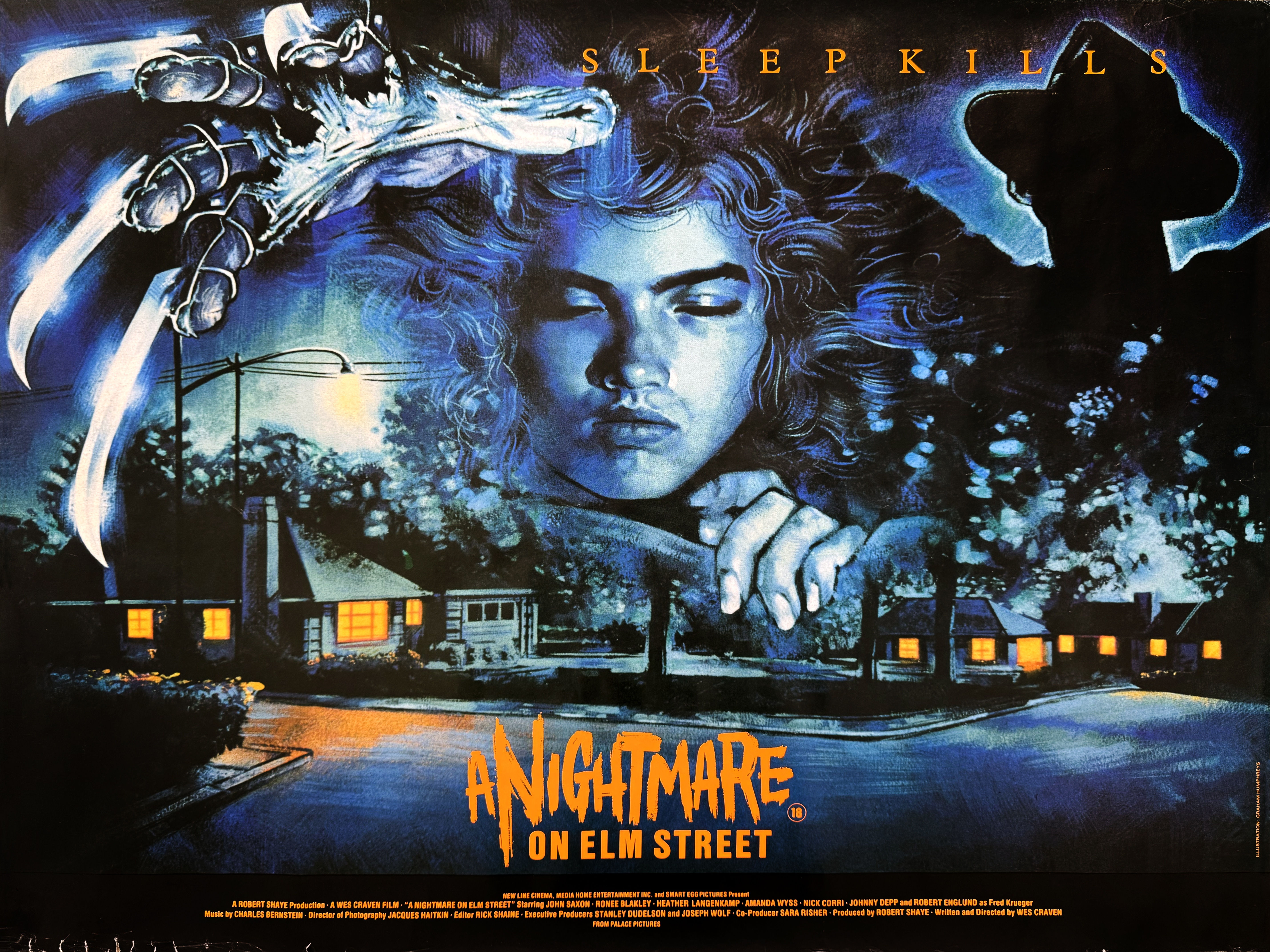 A Nightmare On Elm Street movie quad poster