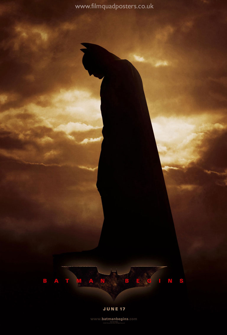 Batman Begins international one sheet poster