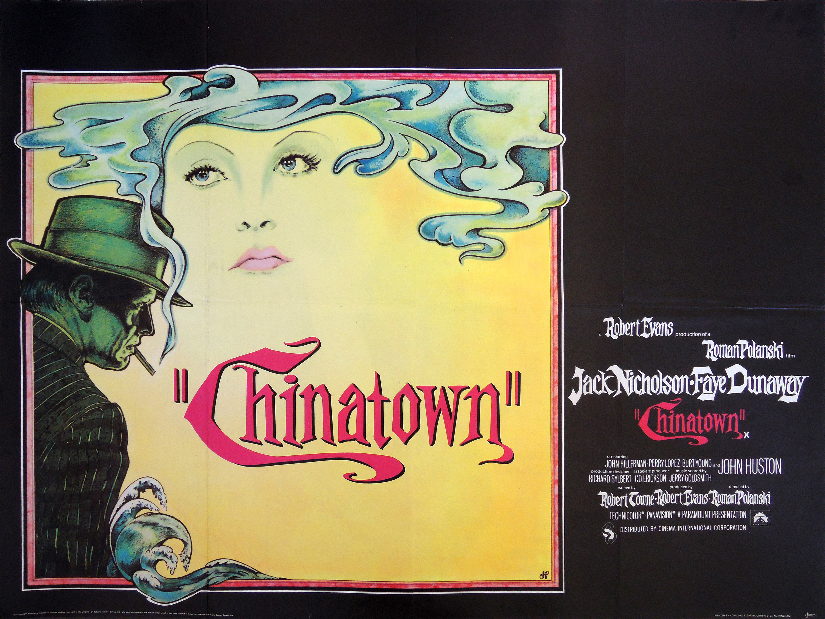 Chinatown quad movie poster