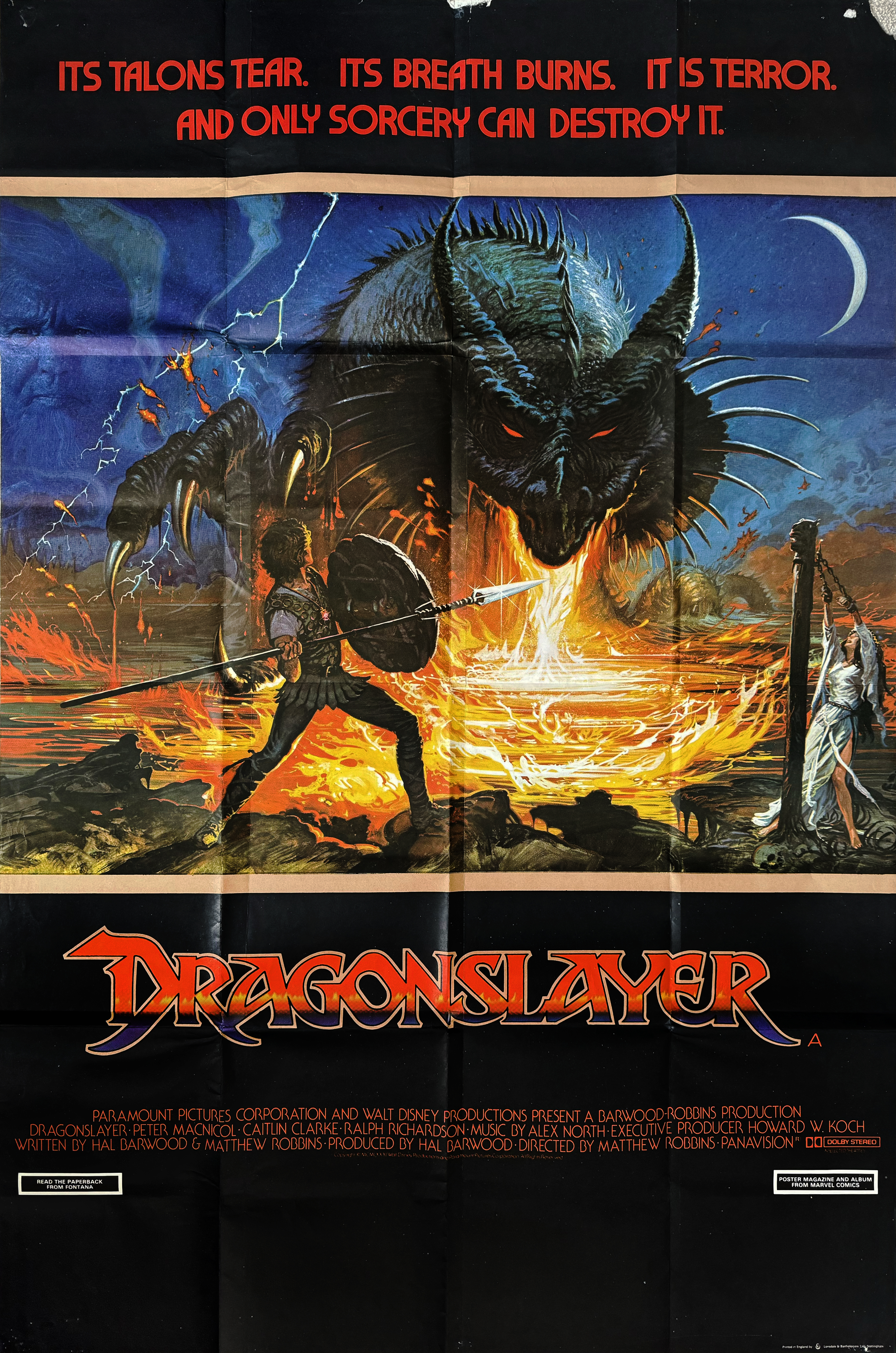  Dragonslayer bus shelter movie poster