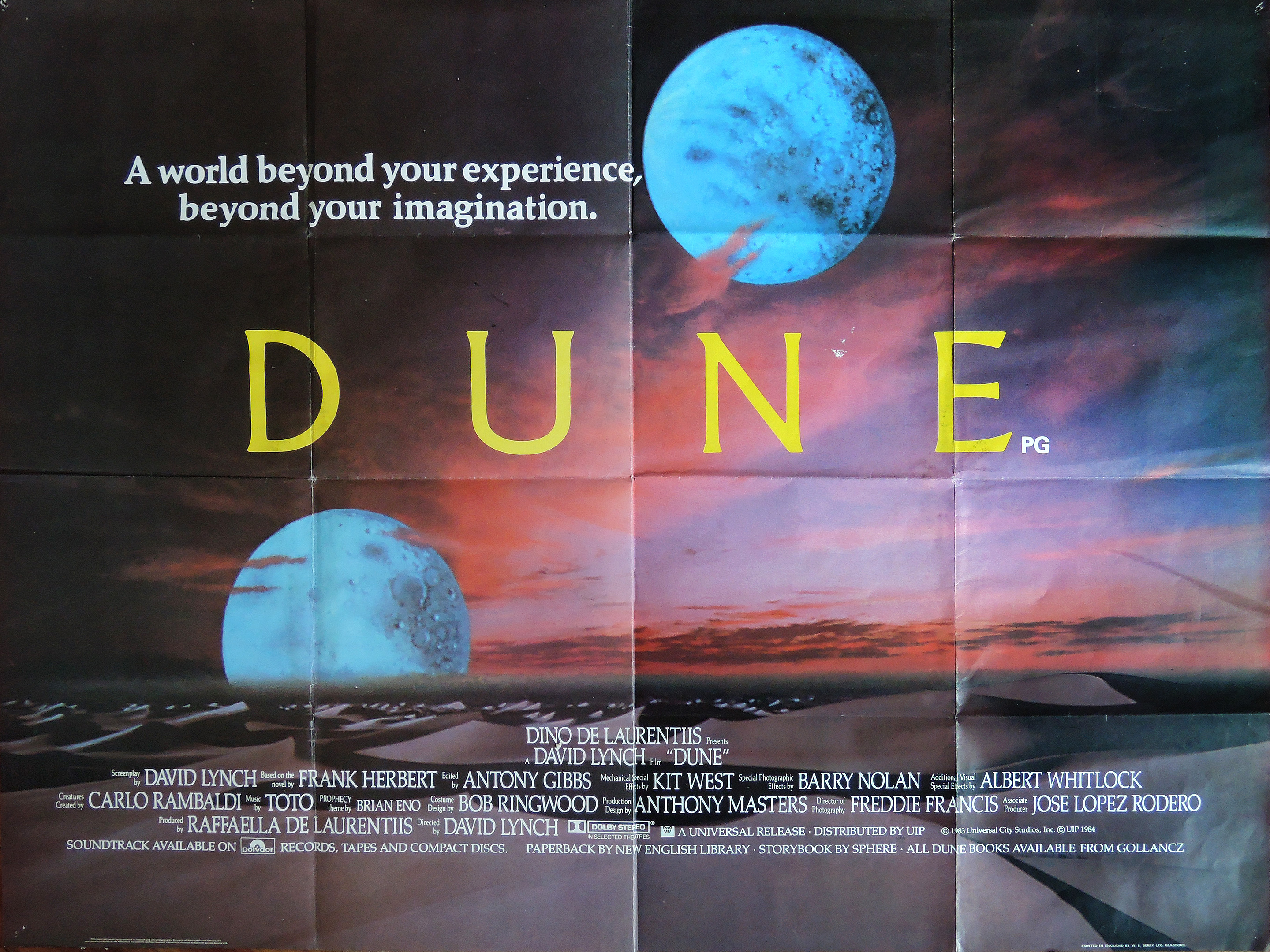 Dune advance A movie quad poster