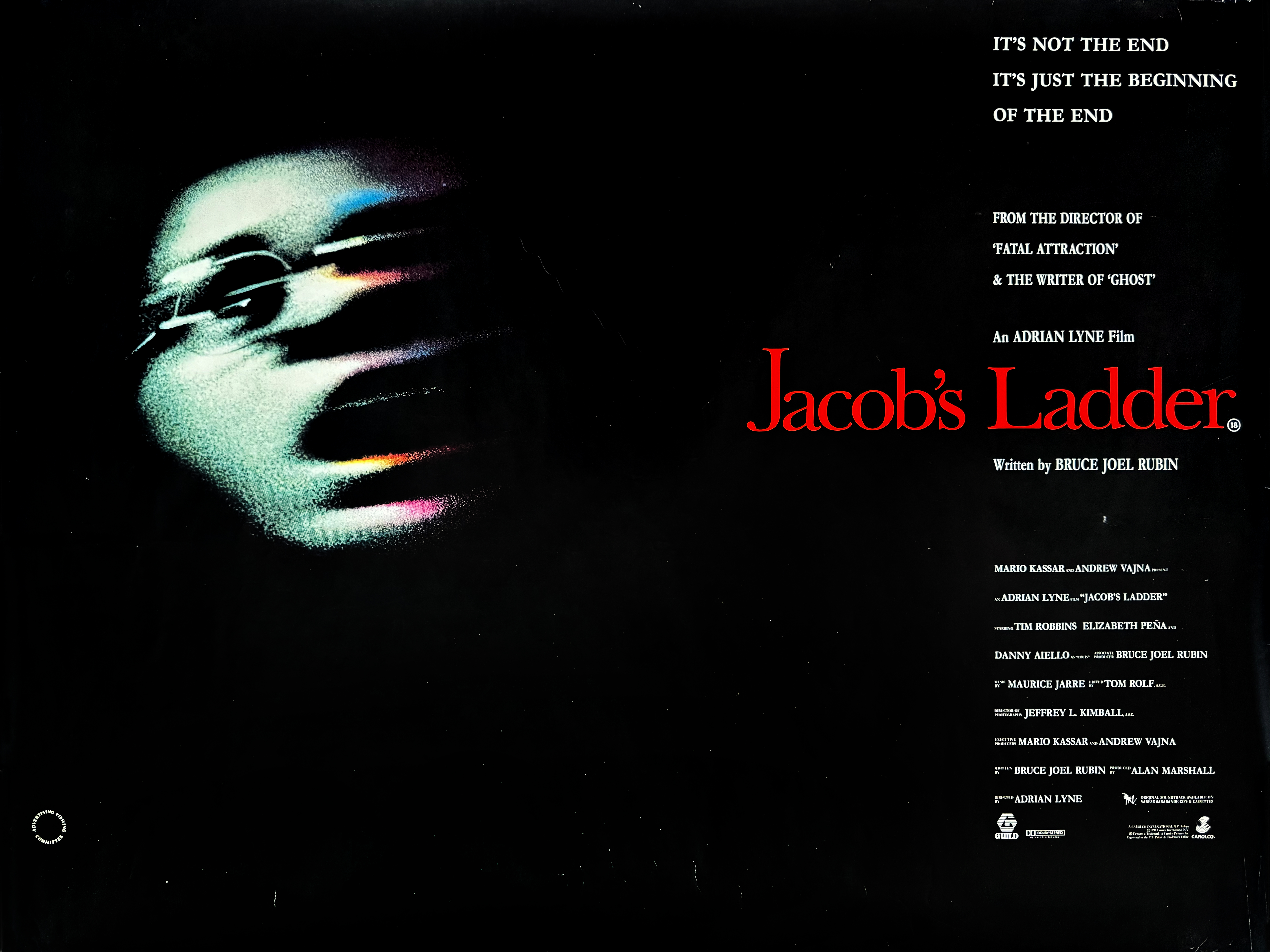 Jacobs Ladder movie quad poster