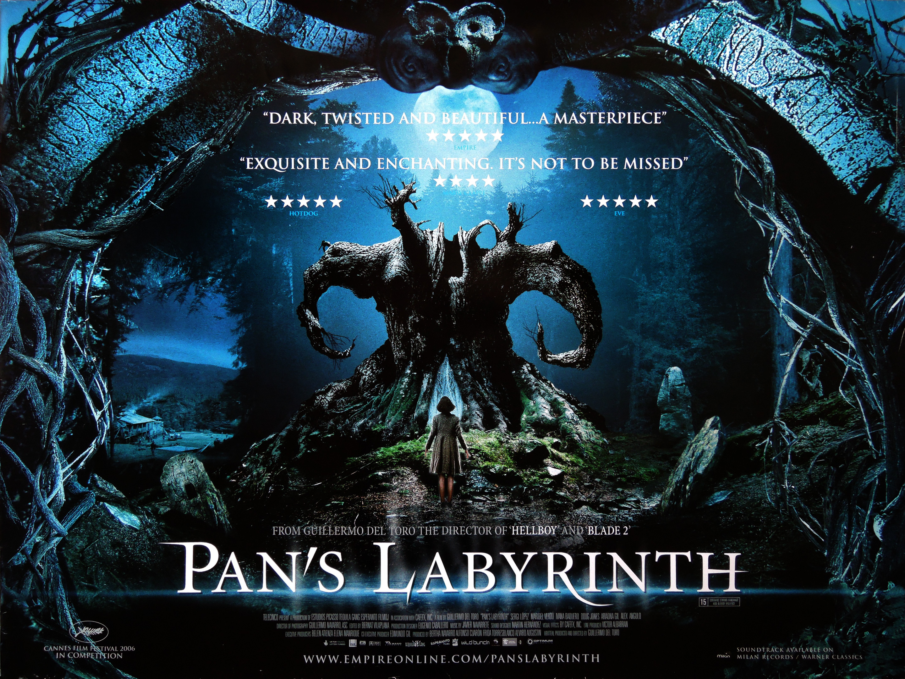 Pan's Labyrinth movie quad poster