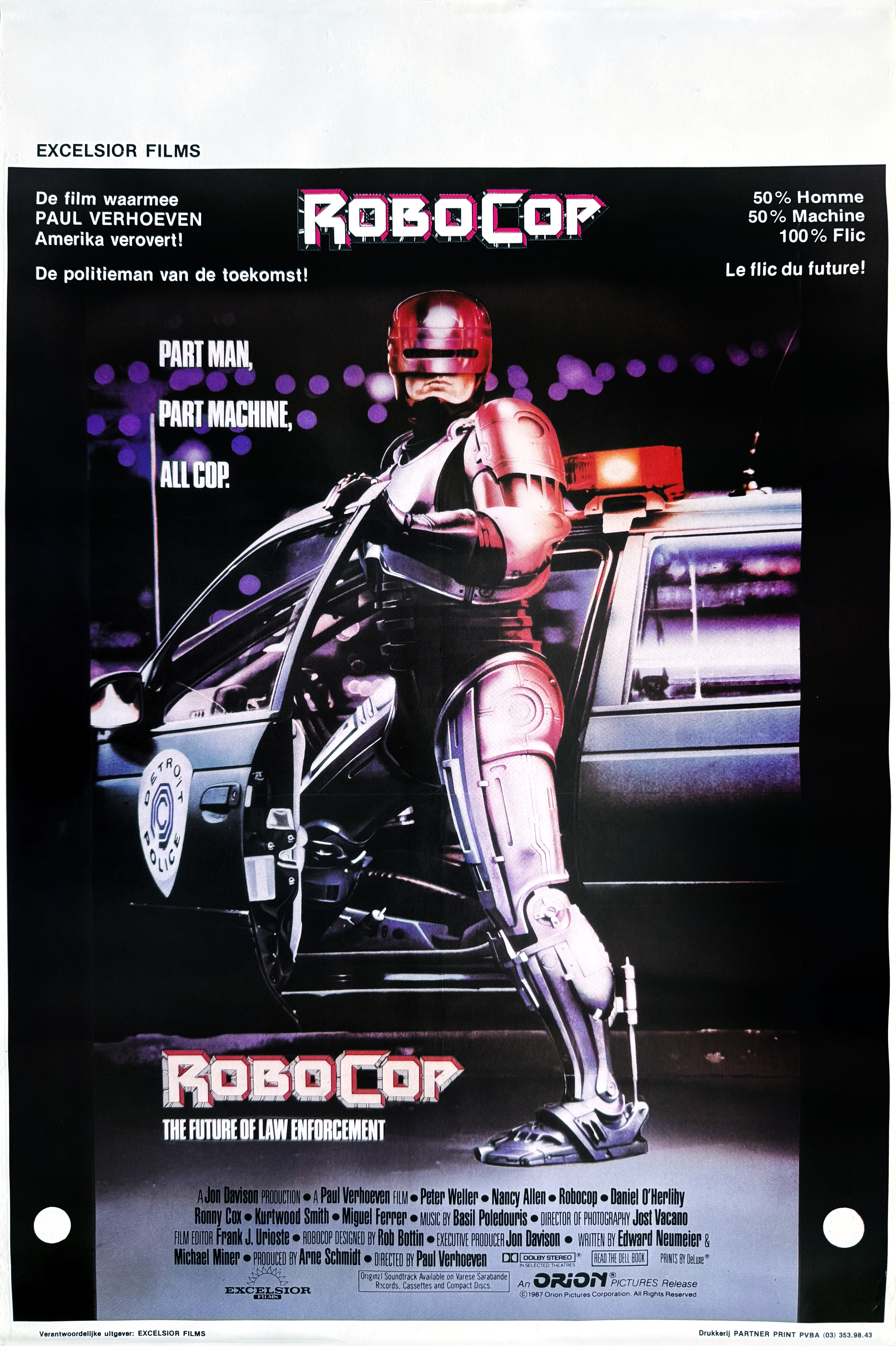 Robocop Belgian advance movie poster