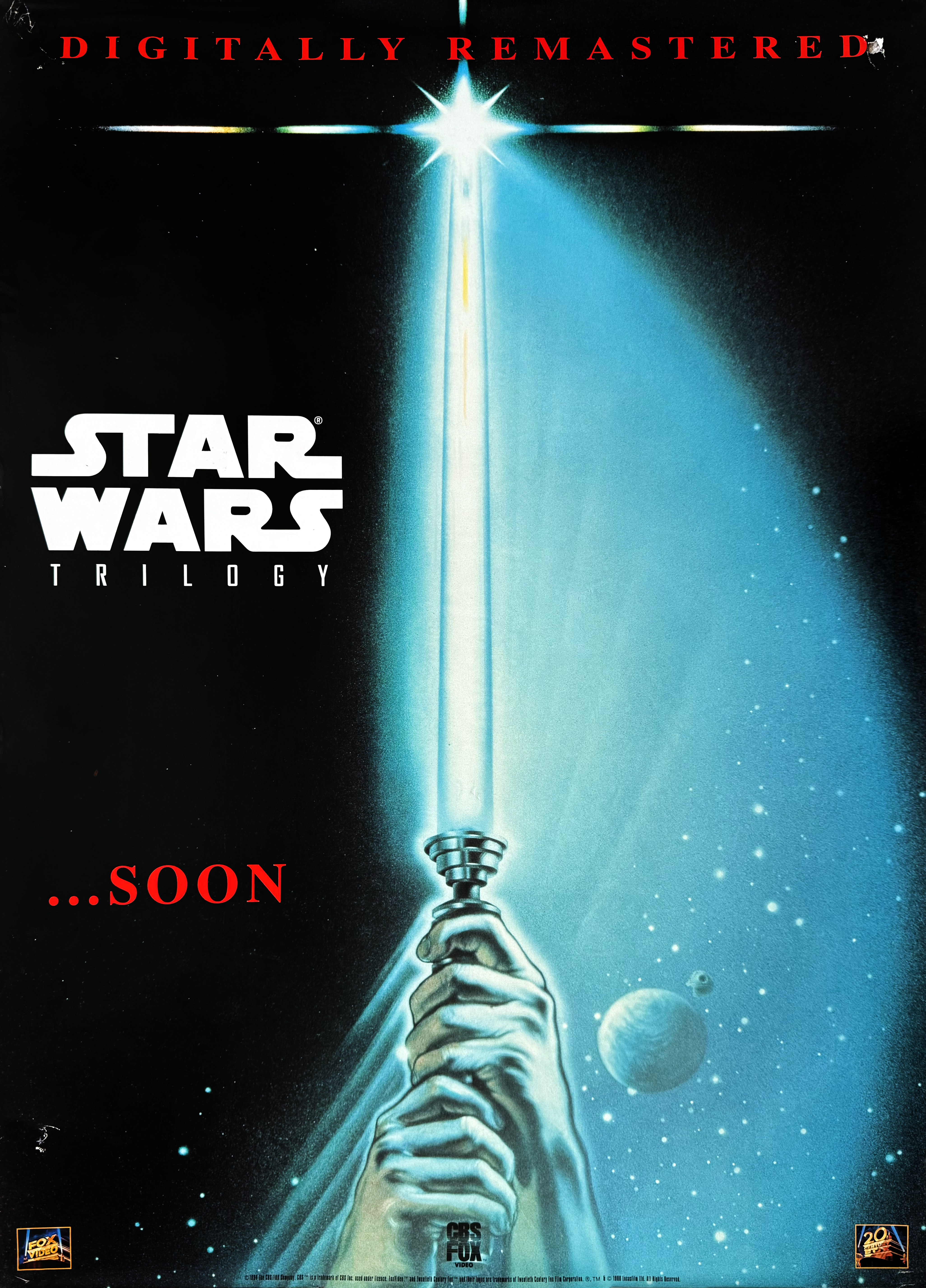 Star Wars digitally mastered trilogy video poster 