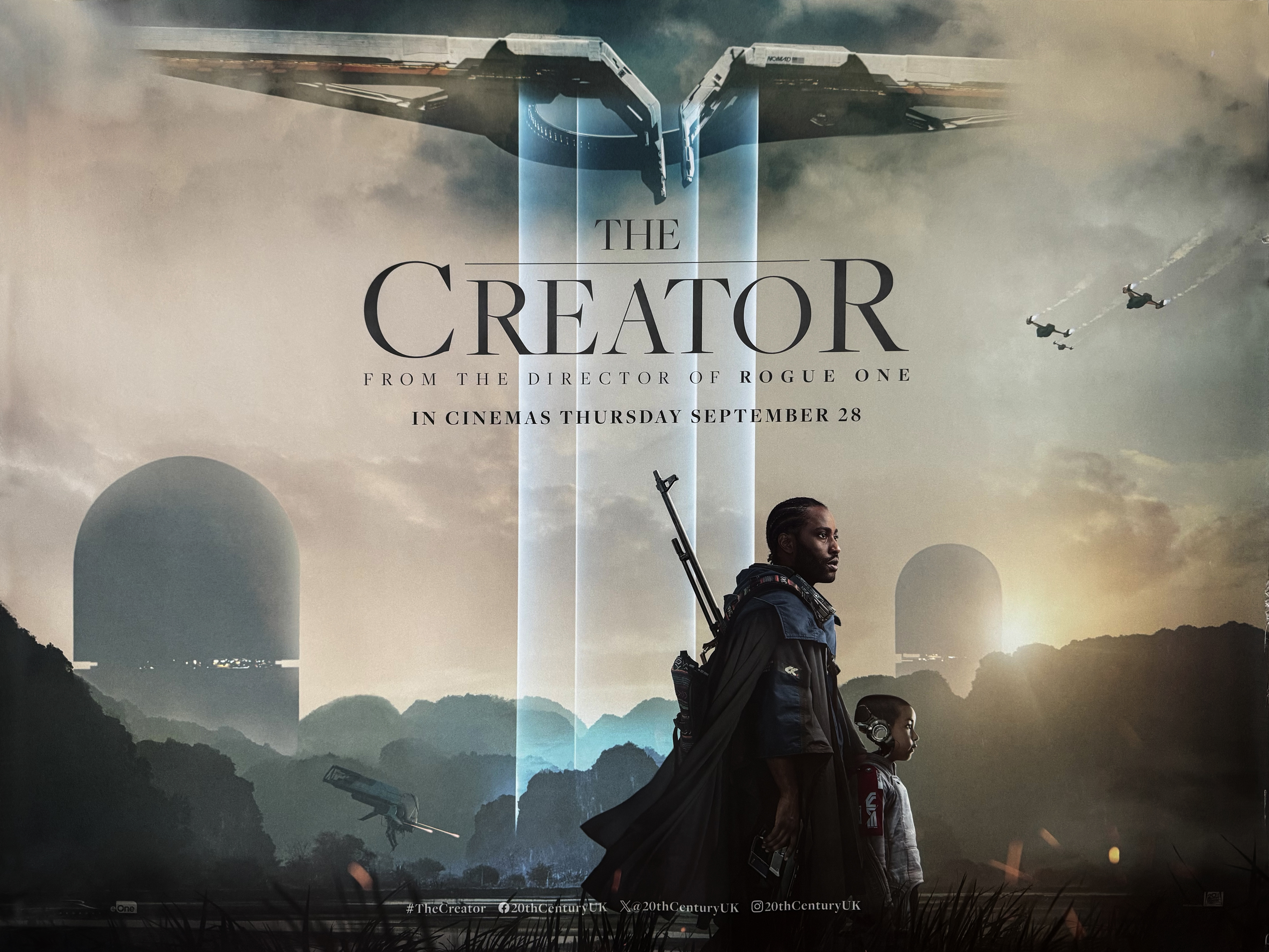 The Creator movie quad poster