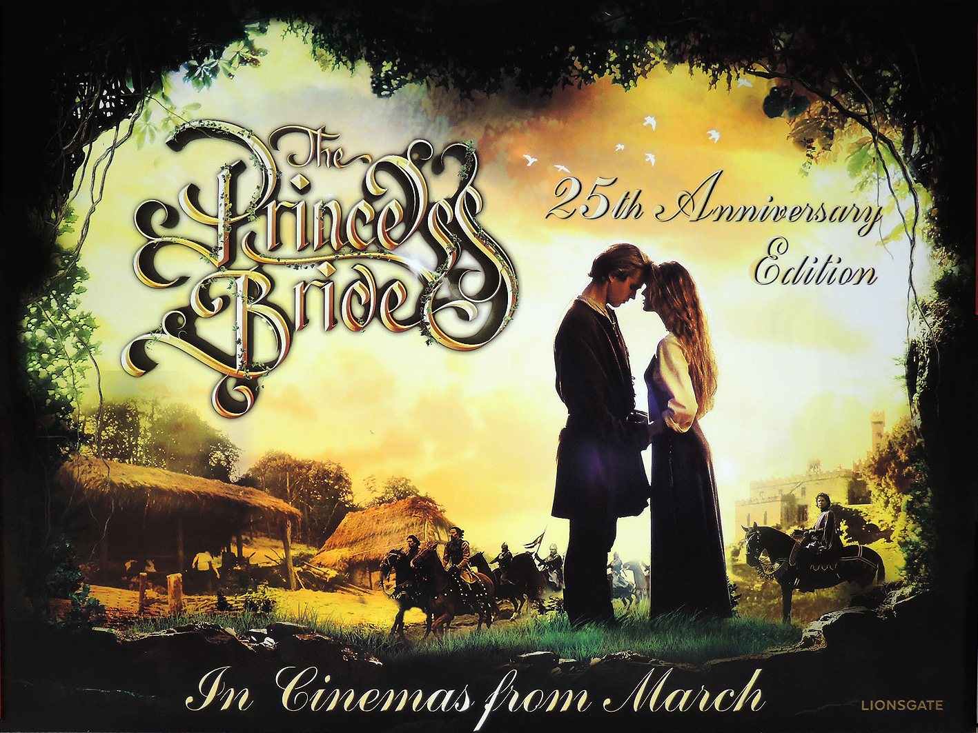 The Princess Bride 2014 re-release quad poster quad poster
